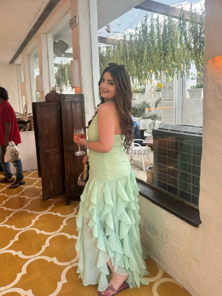 Seafoam Ruffle Dress