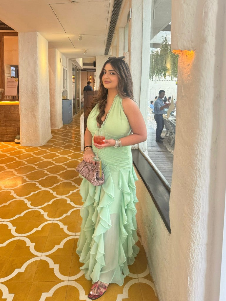 Seafoam Ruffle Dress