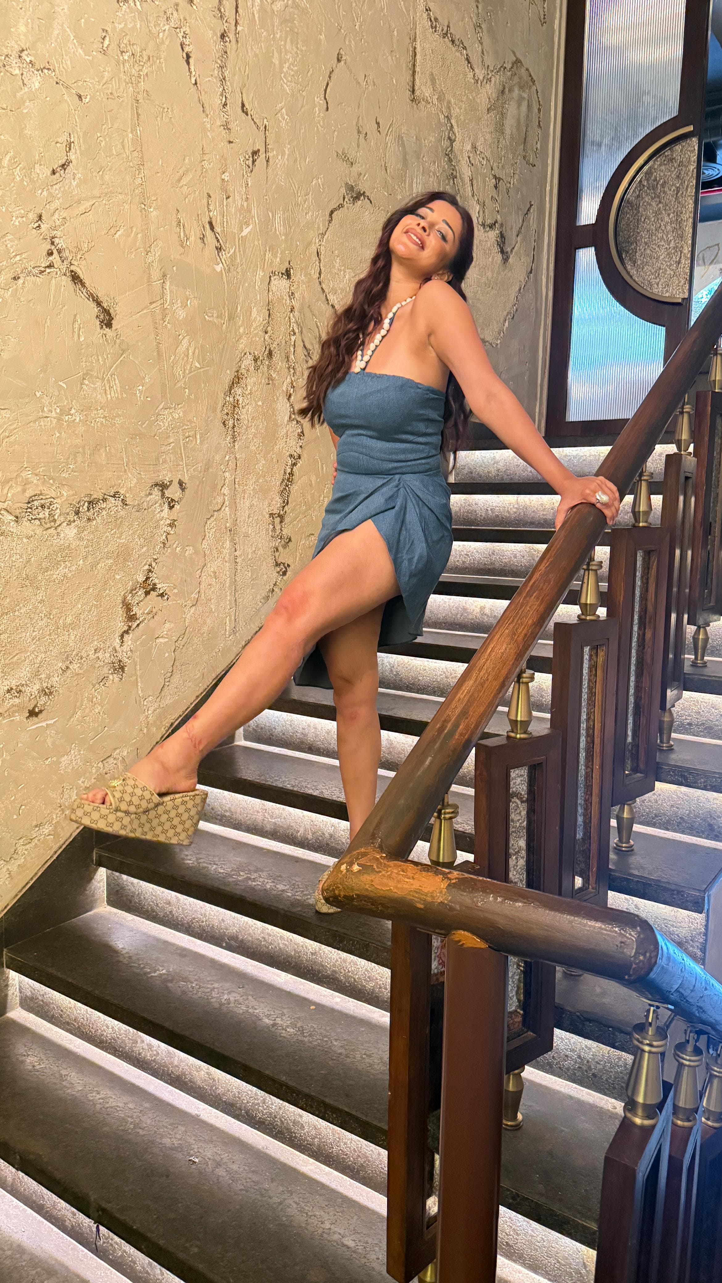 Nyra Banerjee in our Raw edge dress