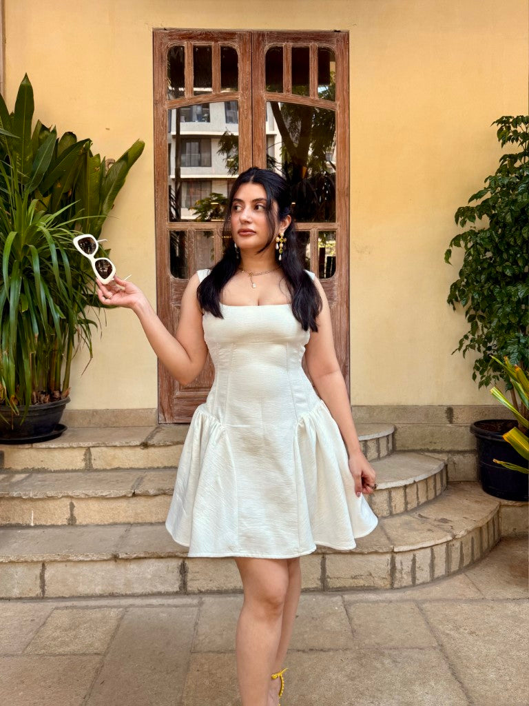 Trishala Sikka in our Emma Dress In White