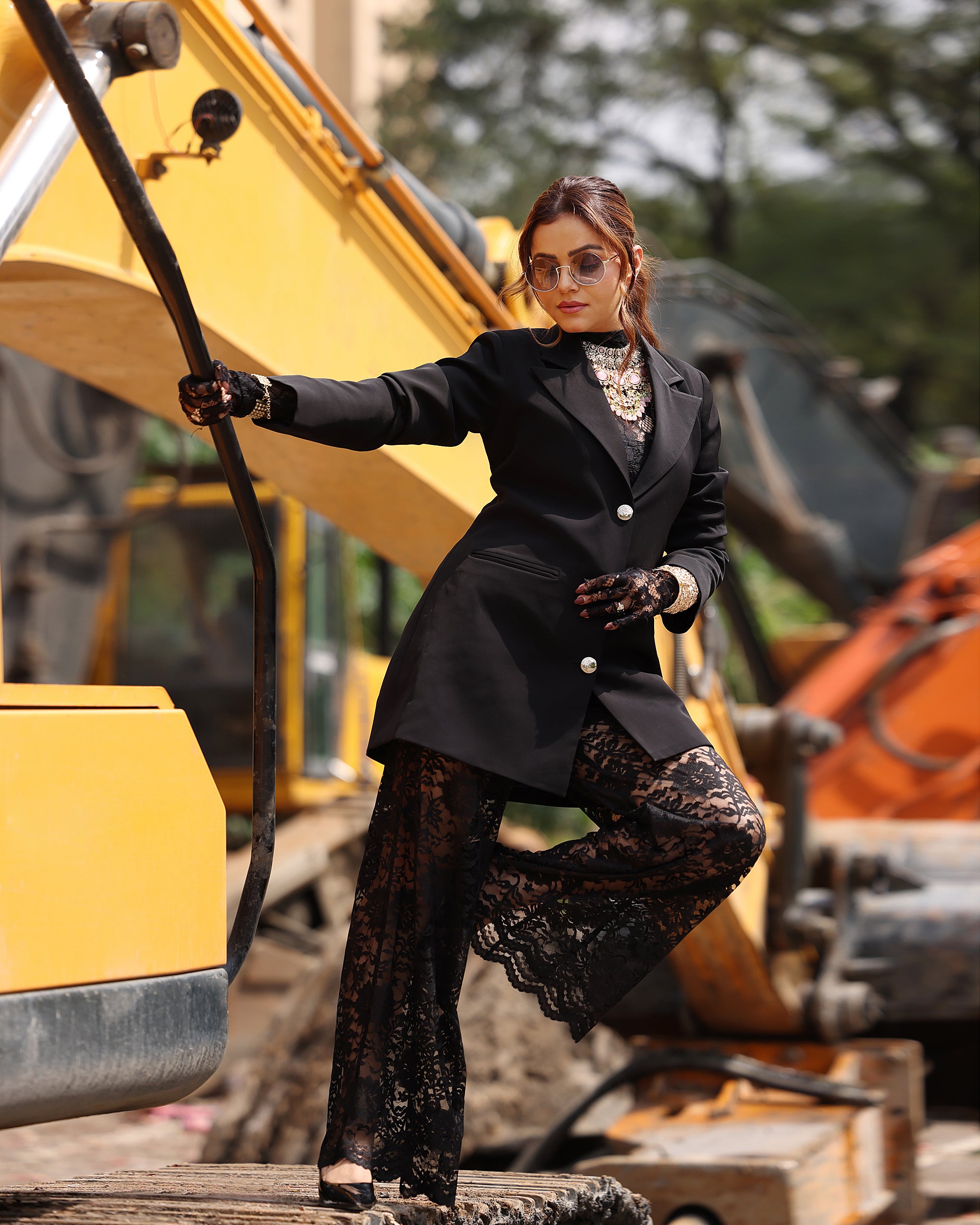 Rubina Dilaik in our Noir duality