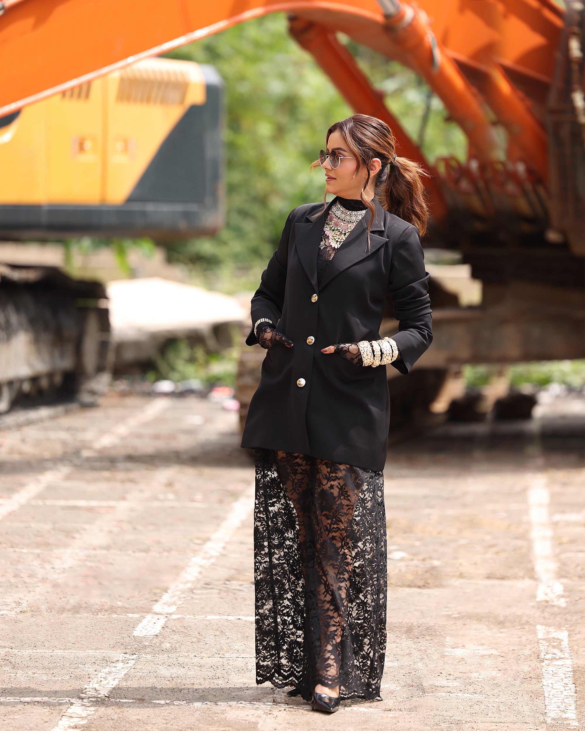 Rubina Dilaik in our Noir duality