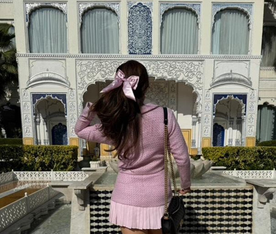 Mehreen pirzadaa in our Blush Reverie