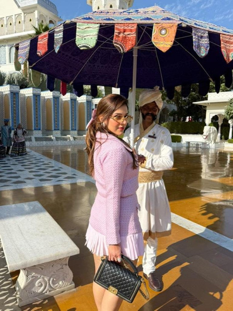 Mehreen pirzadaa in our Blush Reverie