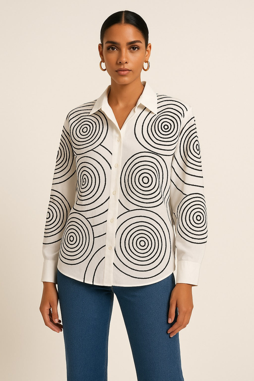 Monochrome Meadow Shirt