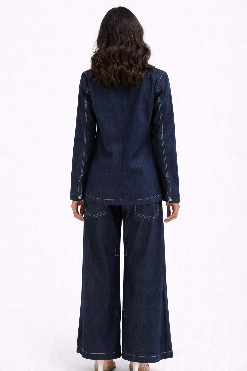 OBSIDIAN LINE Wide-Leg Denim Pants