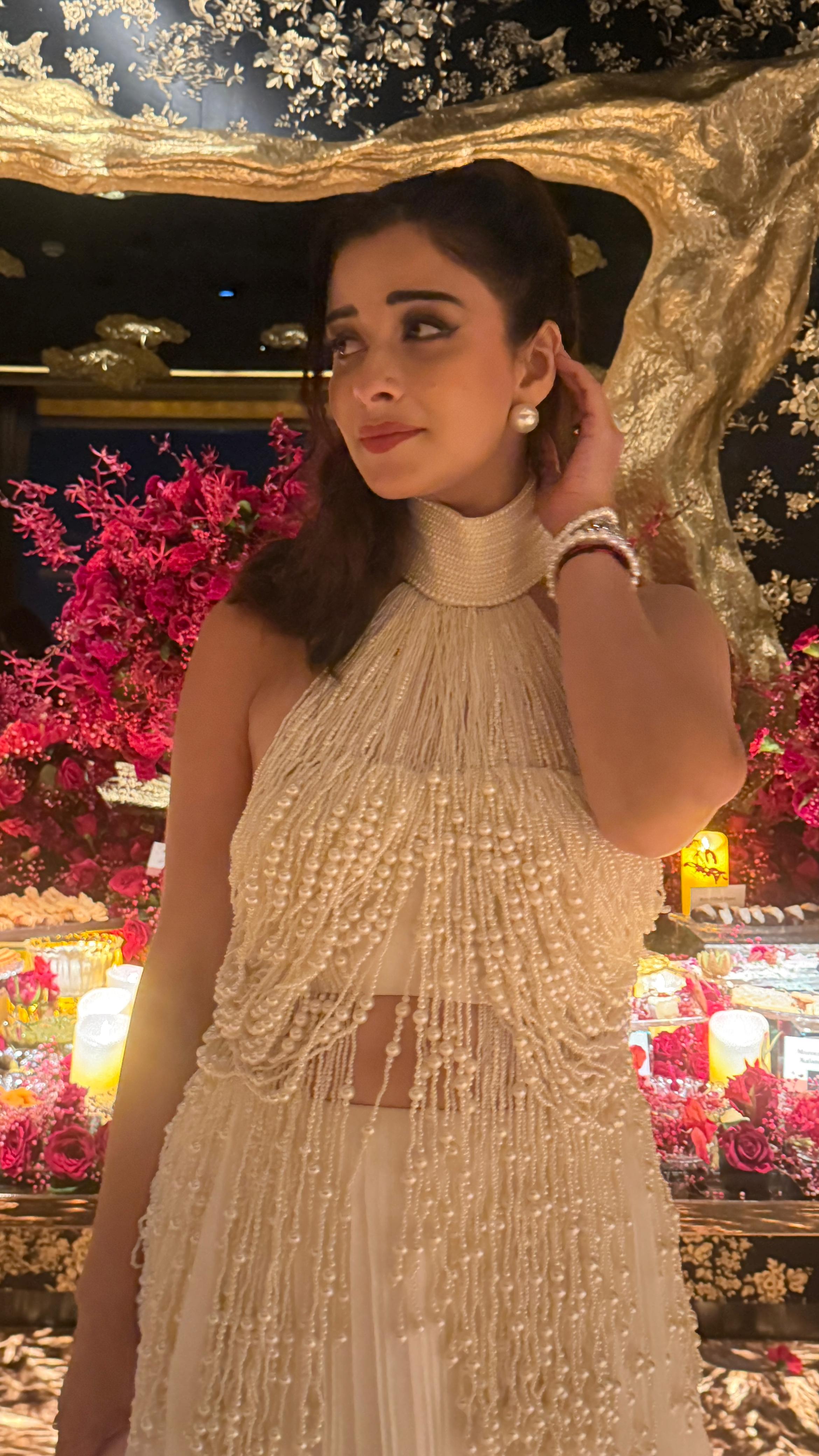 Nyra banerjee in our pearl cascade set
